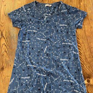 EnjoyNight Magical Starry Night Nightgown, Blue, Medium